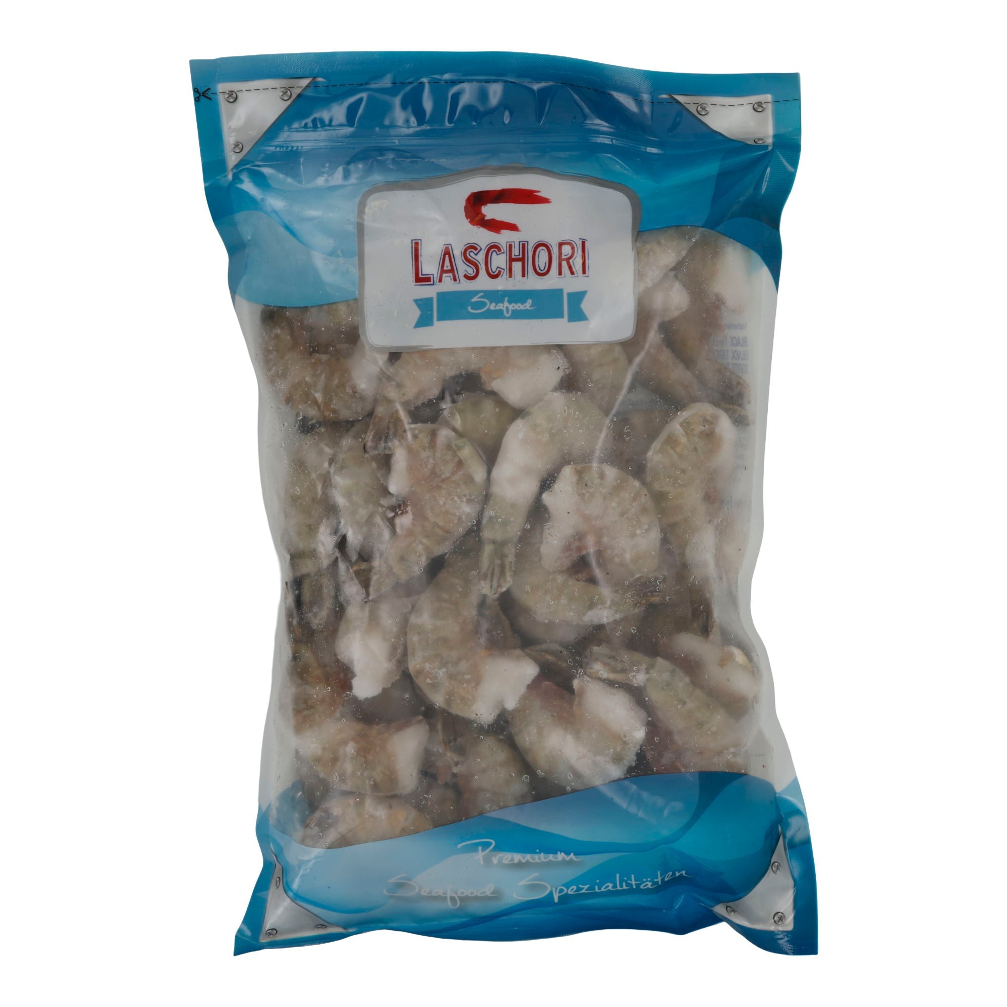 Garnelen Laschori | Black Tiger Shrimps | Riesengarnelenschwänze Easy Peel 16/20 | 800 g LASCHORI